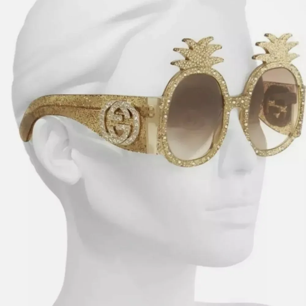 Gucci Rare Hollywood Forever limited edition pineapple ๐ sunglasses ๐ถ - Picture 1 of 11
